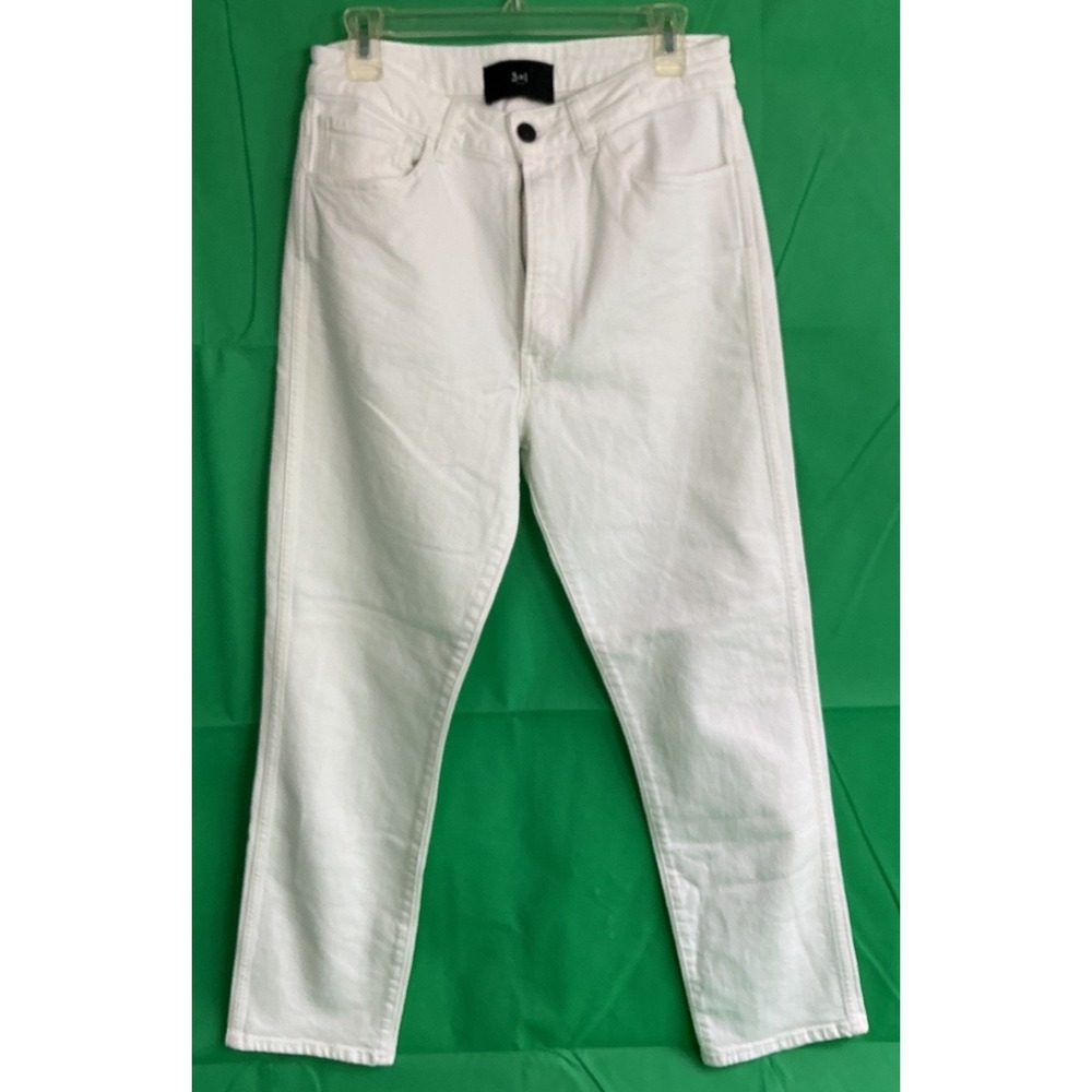 3x1 Jeans Womens 30 White Denim Straight Leg High Rise WP0170952 Made in Italy